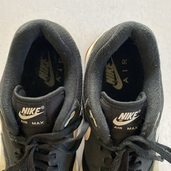 NIKE Air Max 1 Men’s Black/ LightBone AH8145-009-Sneakers Size 10 - Picture 6 of 9